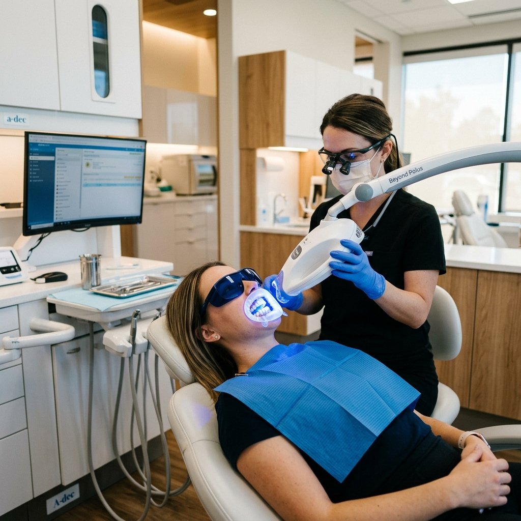 Professional in-office laser teeth whitening procedure in Silchar