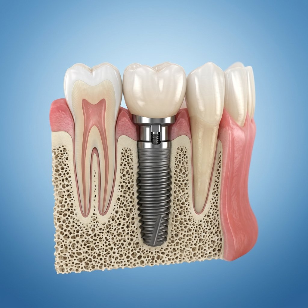 Permanent Titanium Dental Implants procedure in Silchar